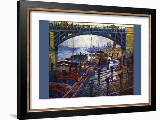 The Coal Carrier-Claude Monet-Framed Art Print