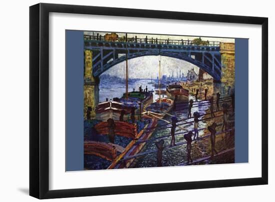 The Coal Carrier-Claude Monet-Framed Art Print