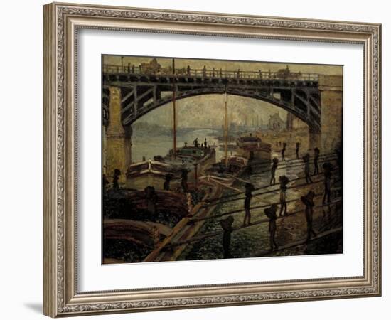 The Coal Dealers-Claude Monet-Framed Giclee Print