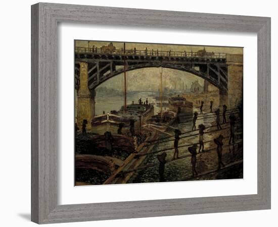 The Coal Dealers-Claude Monet-Framed Giclee Print