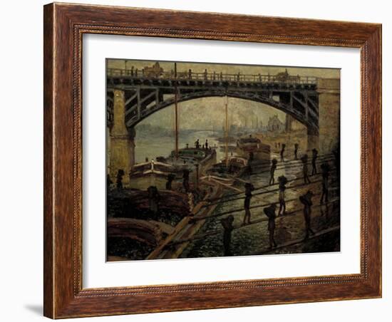 The Coal Dealers-Claude Monet-Framed Giclee Print