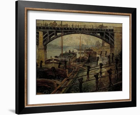 The Coal Dealers-Claude Monet-Framed Giclee Print