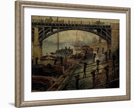 The Coal Dealers-Claude Monet-Framed Giclee Print