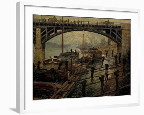 The Coal Dealers-Claude Monet-Framed Giclee Print