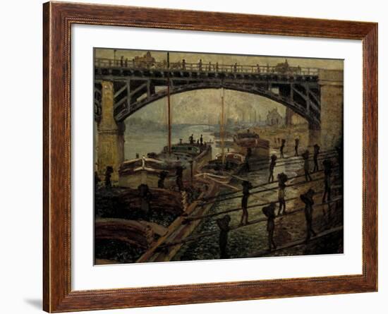 The Coal Dealers-Claude Monet-Framed Giclee Print