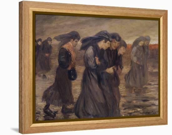 The Coal Graders, 1905-Theophile Alexandre Steinlen-Framed Premier Image Canvas