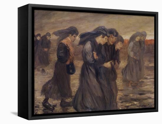 The Coal Graders, 1905-Theophile Alexandre Steinlen-Framed Premier Image Canvas