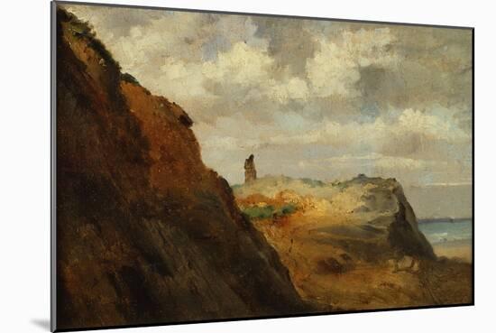 The Coast at Granville (Oil on Canvas)-Theodore Rousseau-Mounted Giclee Print