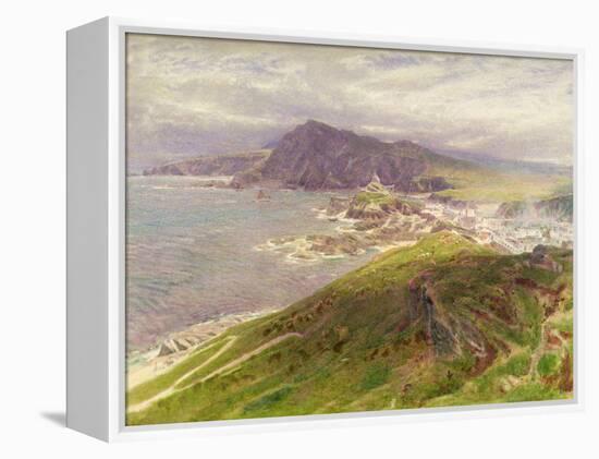 The Coast at Ilfracombe, North Devon-Albert Goodwin-Framed Premier Image Canvas