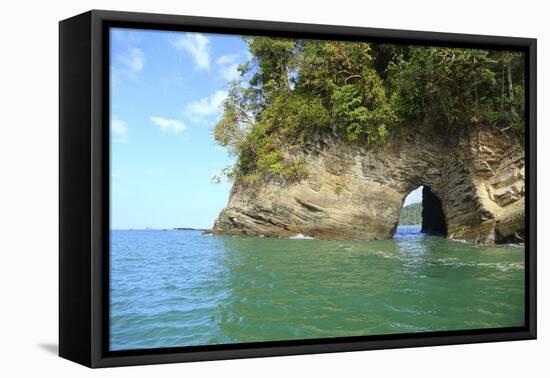 The Coast between Dominical and Uvita.-Stefano Amantini-Framed Premier Image Canvas