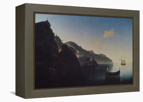 The Coast Near Amalfi, 1841-Ivan Konstantinovich Aivazovsky-Framed Premier Image Canvas