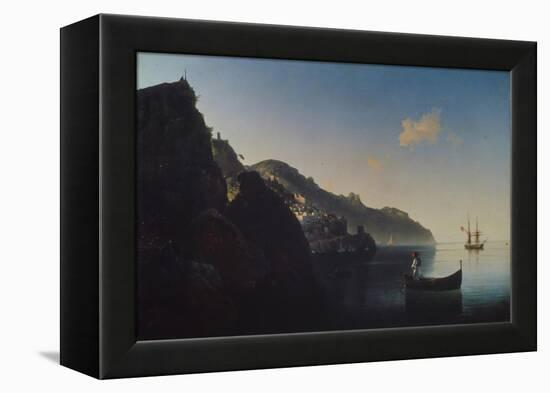 The Coast Near Amalfi, 1841-Ivan Konstantinovich Aivazovsky-Framed Premier Image Canvas