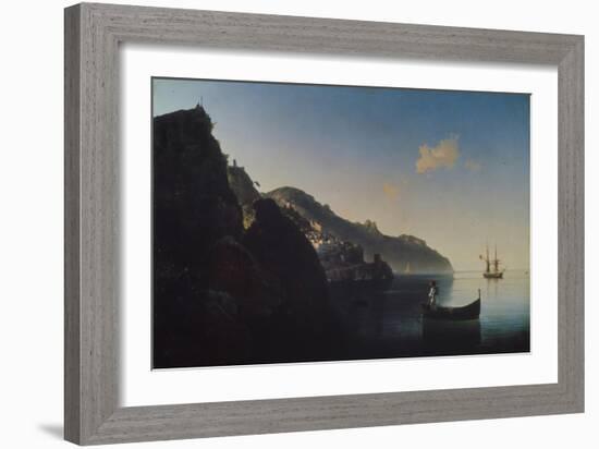 The Coast Near Amalfi, 1841-Ivan Konstantinovich Aivazovsky-Framed Giclee Print
