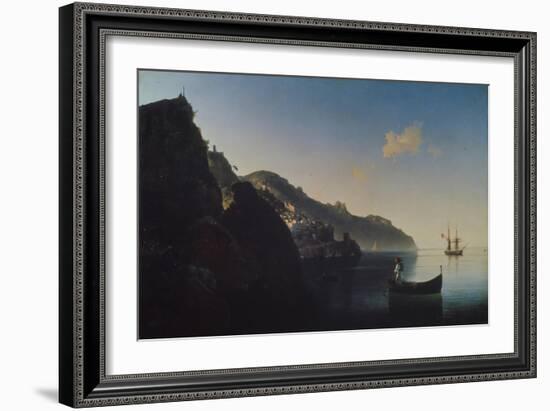 The Coast Near Amalfi, 1841-Ivan Konstantinovich Aivazovsky-Framed Giclee Print