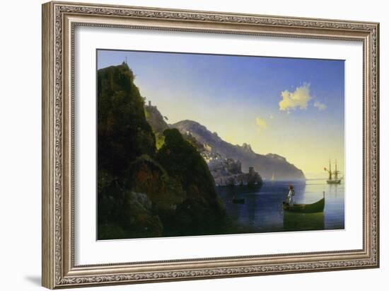 The Coast of Amalfi, 1841-Ivan Konstantinovich Aivazovsky-Framed Giclee Print