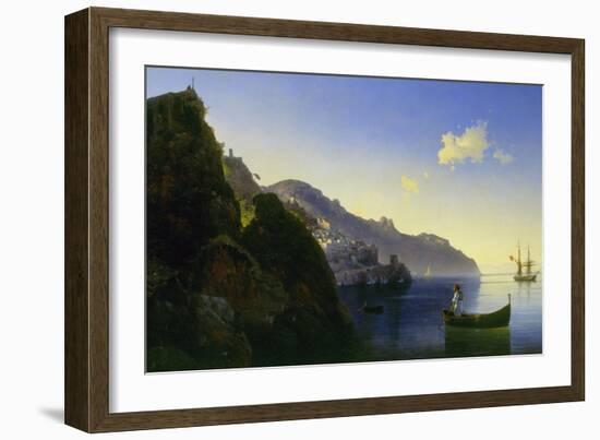 The Coast of Amalfi, 1841-Ivan Konstantinovich Aivazovsky-Framed Giclee Print