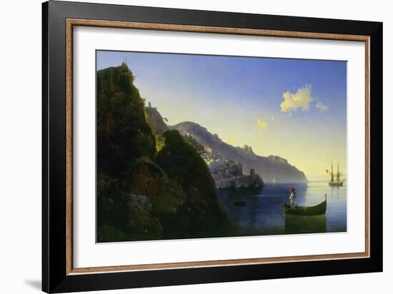 The Coast of Amalfi, 1841-Ivan Konstantinovich Aivazovsky-Framed Giclee Print