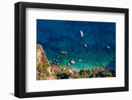 The Coastline of the Island of Capri, Campania, Italy, Europe-Neil Farrin-Framed Photographic Print