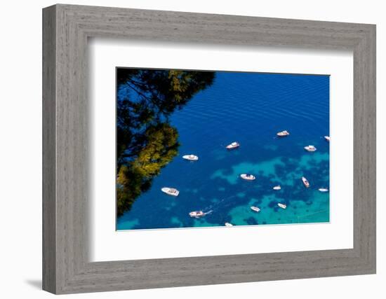 The Coastline of the island of Capri, Campania, Italy, Europe-Neil Farrin-Framed Photographic Print