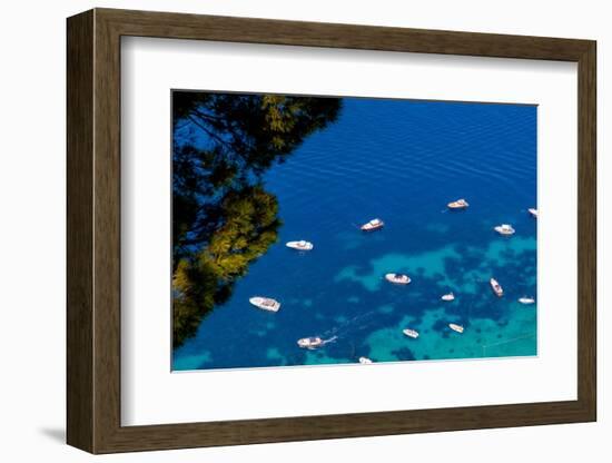 The Coastline of the island of Capri, Campania, Italy, Europe-Neil Farrin-Framed Photographic Print