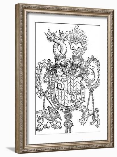 The Coat of Arms of Florian Waldauf, 1500-Albrecht Dürer-Framed Giclee Print