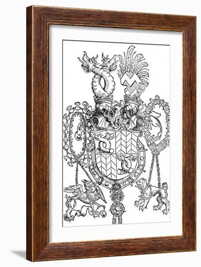 The Coat of Arms of Florian Waldauf, 1500-Albrecht Dürer-Framed Giclee Print