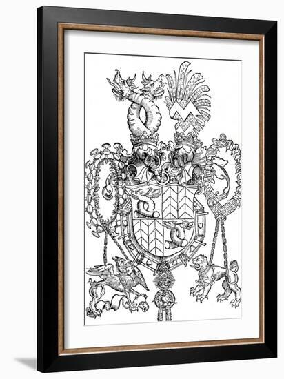 The Coat of Arms of Florian Waldauf, 1500-Albrecht Dürer-Framed Giclee Print