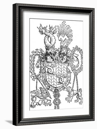 The Coat of Arms of Florian Waldauf, 1500-Albrecht Dürer-Framed Giclee Print