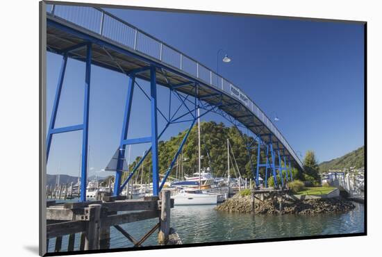 The Coathanger Bridge spanning the marina, Picton, Marlborough, South Island, New Zealand, Pacific-Ruth Tomlinson-Mounted Photographic Print