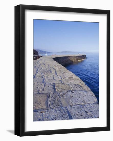 The Cobb, Lyme Regis, Dorset, England-John Miller-Framed Photographic Print