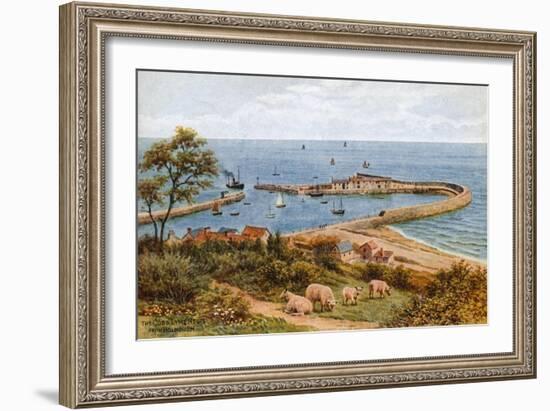 The Cobb, Lyme Regis, from Holmbush-Alfred Robert Quinton-Framed Giclee Print