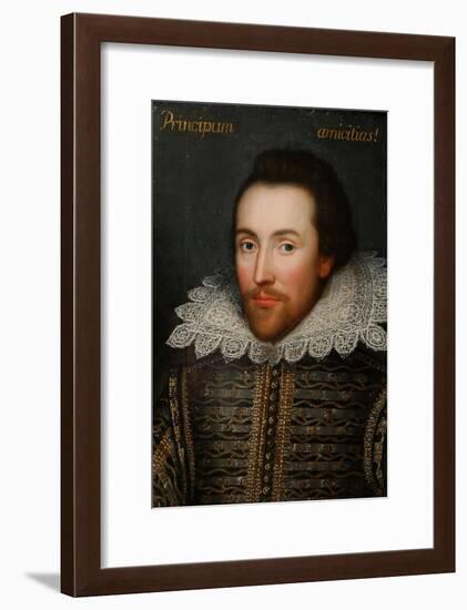 The Cobbe Portrait of William Shakespeare, C1610-null-Framed Giclee Print