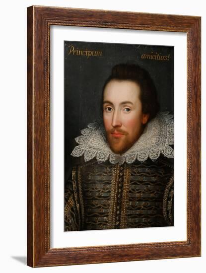 The Cobbe Portrait of William Shakespeare, C1610-null-Framed Giclee Print