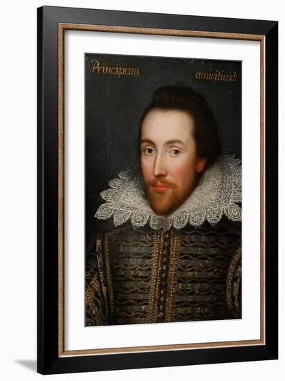 The Cobbe Portrait of William Shakespeare, C1610-null-Framed Giclee Print