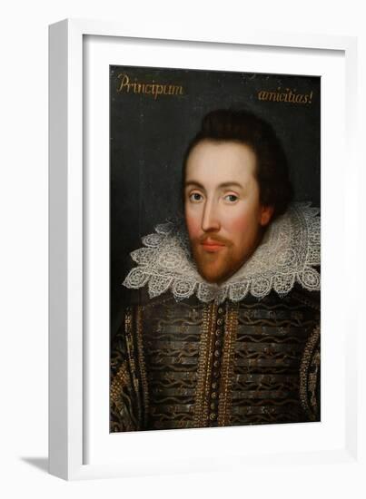 The Cobbe Portrait of William Shakespeare, C1610-null-Framed Giclee Print