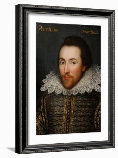 The Cobbe Portrait of William Shakespeare, C1610-null-Framed Giclee Print