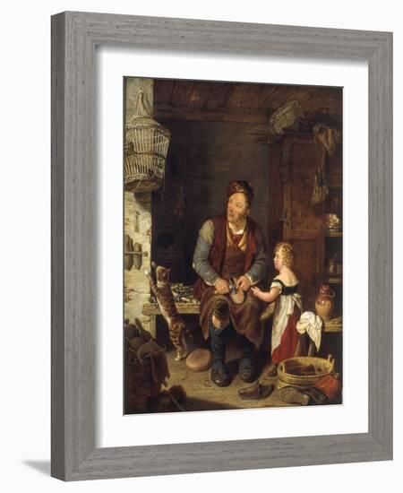 The Cobbler, 1839-Alexander Fraser-Framed Giclee Print