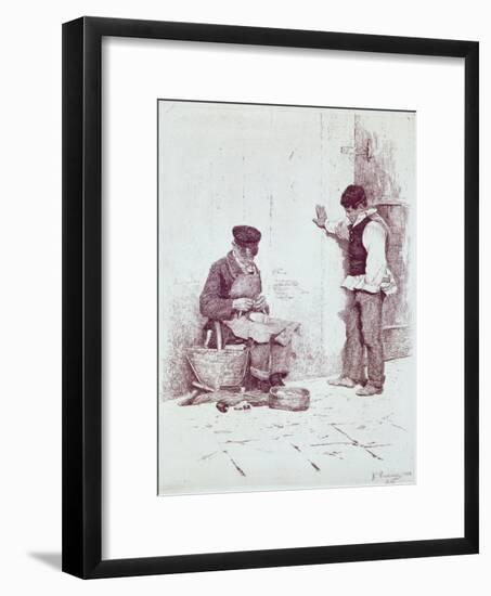The Cobbler, 1908-Antonio Pirandello-Framed Giclee Print