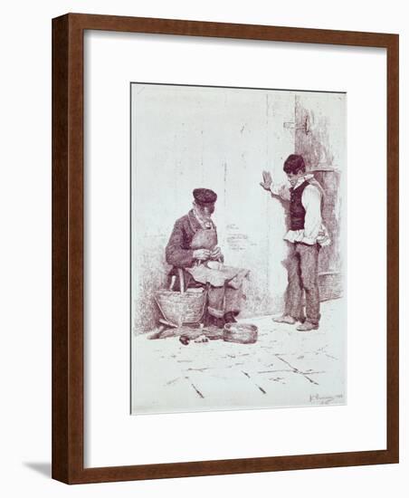 The Cobbler, 1908-Antonio Pirandello-Framed Giclee Print