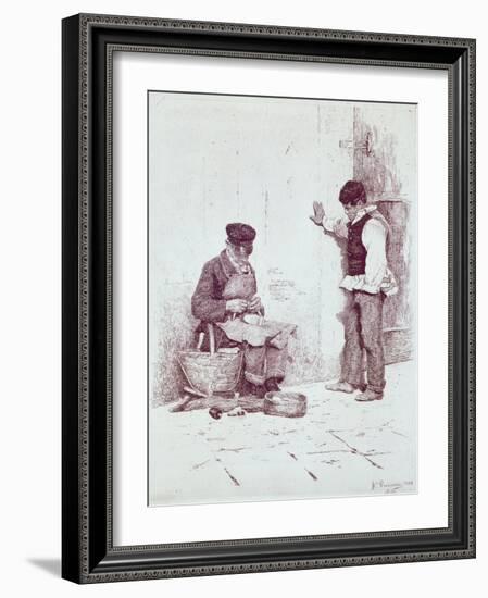 The Cobbler, 1908-Antonio Pirandello-Framed Giclee Print