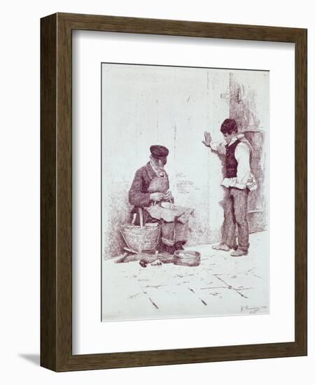 The Cobbler, 1908-Antonio Pirandello-Framed Giclee Print