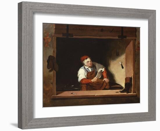 The Cobbler-Francis William Edmonds-Framed Giclee Print