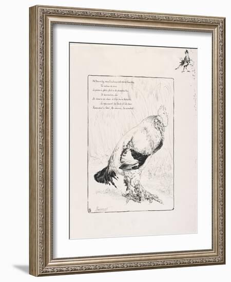 The Cock, 1882-Felix Bracquemond-Framed Giclee Print