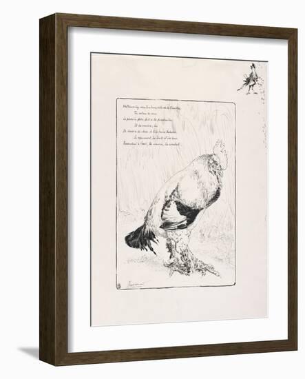 The Cock, 1882-Felix Bracquemond-Framed Giclee Print