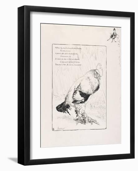 The Cock, 1882-Felix Bracquemond-Framed Giclee Print