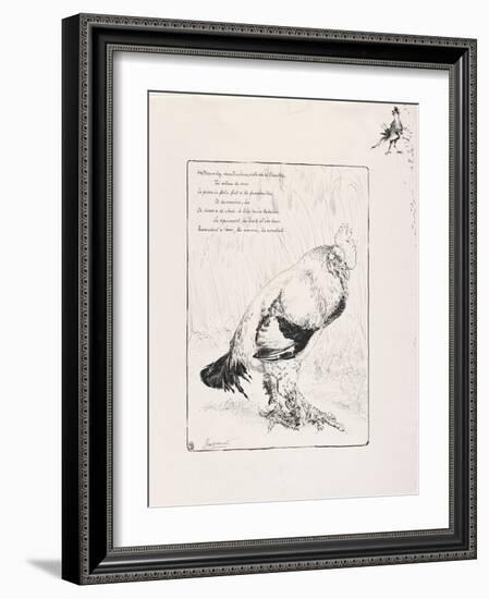 The Cock, 1882-Felix Bracquemond-Framed Giclee Print