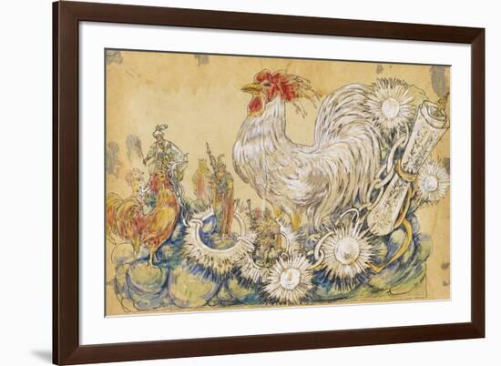 The Cock 1910 New Orleans Float Designs-Jennie Wilde-Framed Giclee Print