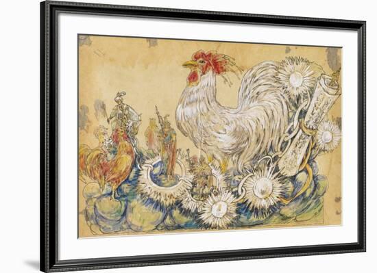 The Cock 1910 New Orleans Float Designs-Jennie Wilde-Framed Giclee Print