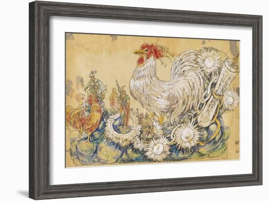 The Cock 1910 New Orleans Float Designs-Jennie Wilde-Framed Giclee Print