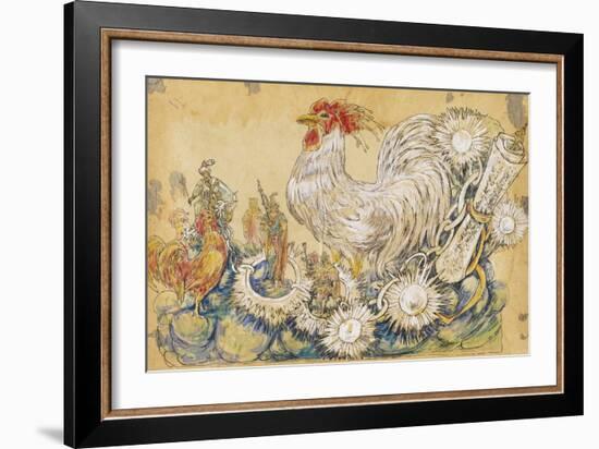 The Cock 1910 New Orleans Float Designs-Jennie Wilde-Framed Giclee Print